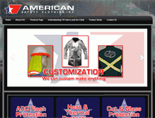 Tablet Screenshot of americansafetyclothingmfg.com